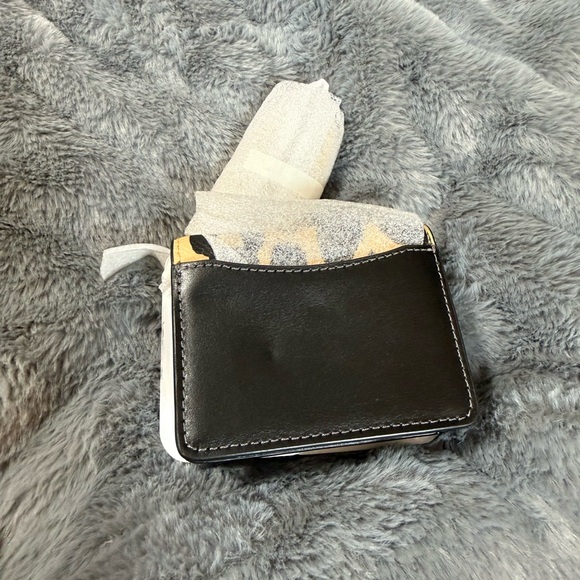 Coach Black and Tan Animal Print Wallet - Picture 2 of 5